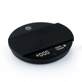 WILFA UNIFORM COFFEE SCALE - Digital Coffee Scale with Timer, Bluetooth, 2000g Capacity, 0.1g Accuracy, Black