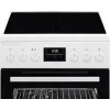AEG CCB56491BW Freestanding Electric Cooker with Ceramic Hob, 73L Fan Oven & 39L Conventional Oven, White