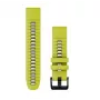 Garmin QuickFit 22 mm Silicone Watch Band, Lime/Graphite (010-13280-03)