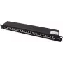 VALUE 19-inch Patch Panel Cat6A/Class EA 24 Ports Shielded Black
