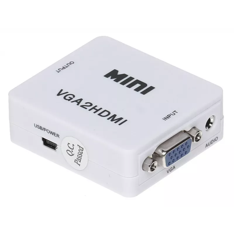 DELTA VGA+AU/HDMI-ECO VGA to HDMI Converter with Audio