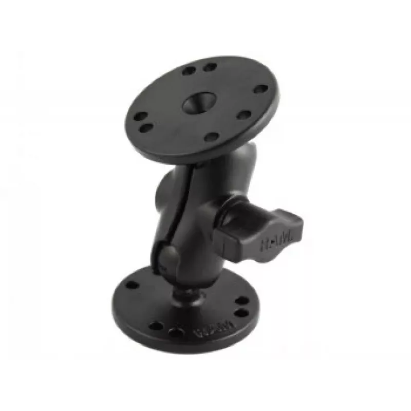 RAM MOUNTS B-Size Short Mounting Arm + 2x B-Size 1.0 Ball Round 2.5 Base