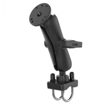 RAM MOUNTS C Size Medium Double Socket Arm, Black, 5.69 inch Overall Length