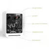 KANTO AUDIO YU2MW-CG Powered Bookshelf Speakers with USB DAC and 3.5mm AUX - Matte White (Incl. Type C & G Power Cords)