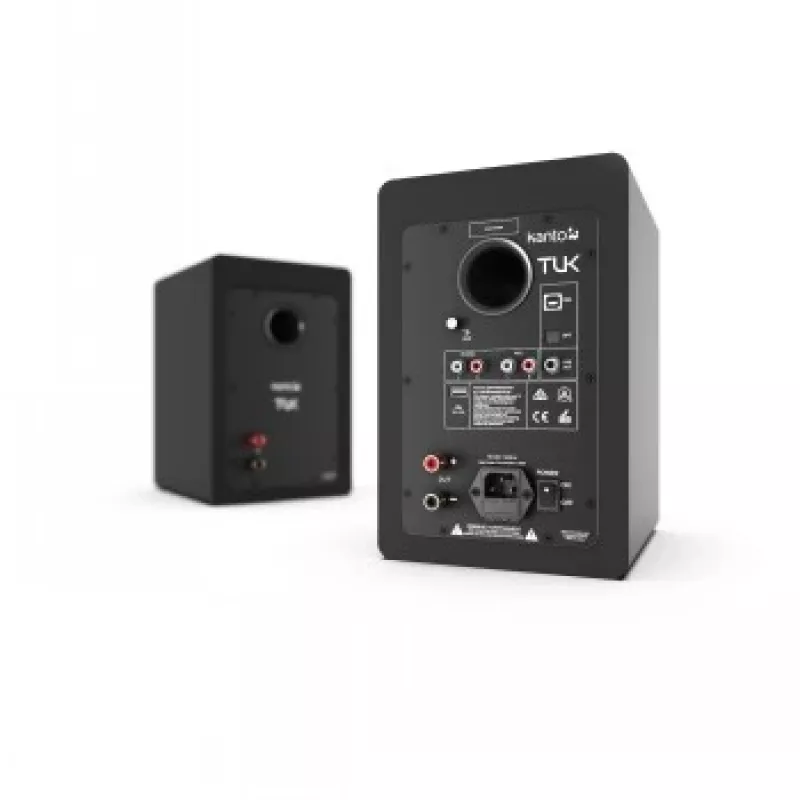 KANTO AUDIO TUKMB-FG Premium Powered Speaker with Headphone Out, USB DAC, Dedicated Phono Pre-Amp, Bluetooth, Matte Black (Incl. Type F & G Power Cords)