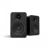 KANTO AUDIO YU-CG Powered Bookshelf Speakers with Bluetooth and RCA Input - Black Vinyl (Incl. Type C & G Power Cords)