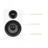 KANTO AUDIO YUP4W Passive Bookshelf Speakers Pair - White