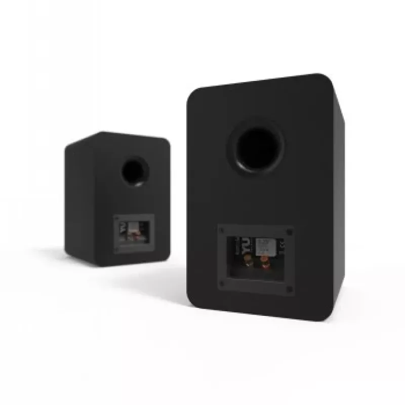 KANTO AUDIO YUP6 Passive Bookshelf Speakers Pair - 1 inch Silk Dome Tweeter & 5.25 inch Kevlar Woofer - Black