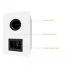 KANTO AUDIO YUP6W Passive Bookshelf Speakers (Pair) - White - 1 inch Silk Dome Tweeter & 5.25 inch Kevlar Woofer