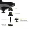 Kanto Audio 22 Tall Fillable Speaker Stands with Isolation Feet - Black (Pair)