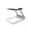 KANTO AUDIO Elevated Desktop Speaker Stands for Small Speakers - White (Pair)