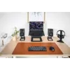 KANTO AUDIO 100W Powered Reference Desktop Speakers with Bluetooth - Black, Pair (Includes Type C Power Cord)