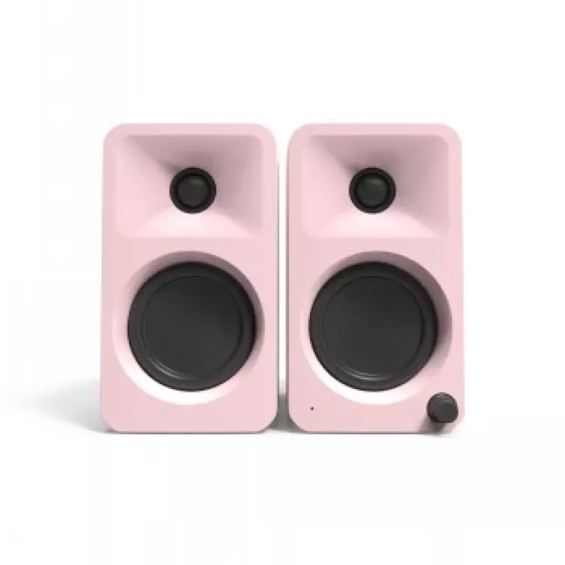 KANTO AUDIO 100W Powered Reference Desktop Speakers with Bluetooth - Pink, Pair (Includes Type C Power Cord)