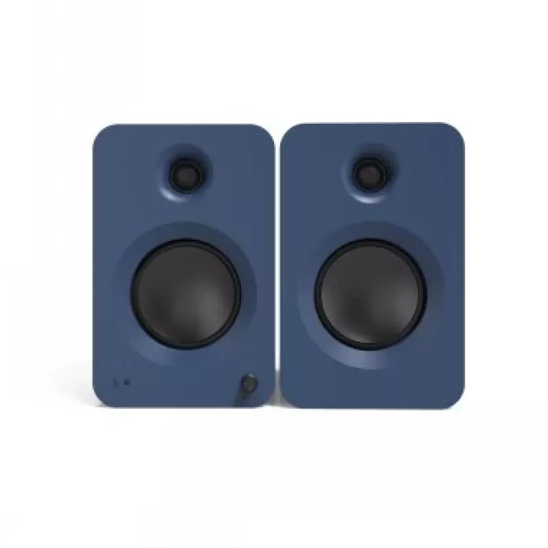 KANTO AUDIO 200W Powered Bookshelf Speakers with HDMI ARC, USB-C, and Bluetooth 5.3 - Matte Blue, Pair (Incl. Type C Power Cord)
