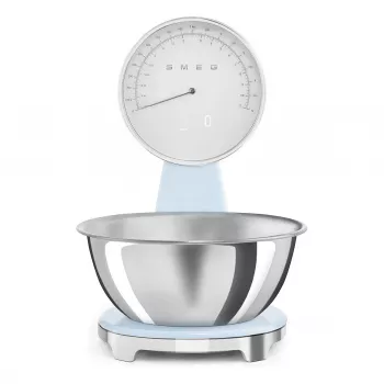 Smeg KSF01PBWW Analog and Digital Kitchen Scale Pastel Blue