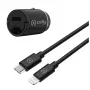 CELLY CCMINILIGHT – Car Charger USB-C + USB-C to Lightning Cable 20W [PRO POWER]