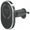 CELLY MagSafe Car Holder with Wireless Charging - 15W Qi Fast Charge, Air Vent Mount, 360° Rotation, Black