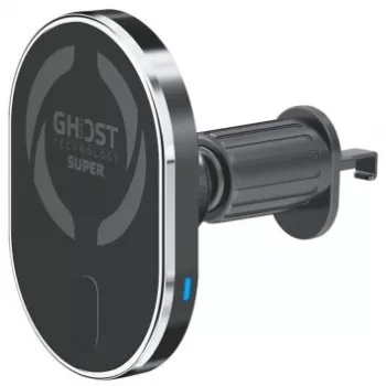 CELLY MagSafe Car Holder with Wireless Charging - 15W Qi Fast Charge, Air Vent Mount, 360° Rotation, Black