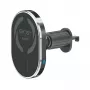CELLY MagSafe Car Holder with Wireless Charging - 15W Qi Fast Charge, Air Vent Mount, 360° Rotation, Black