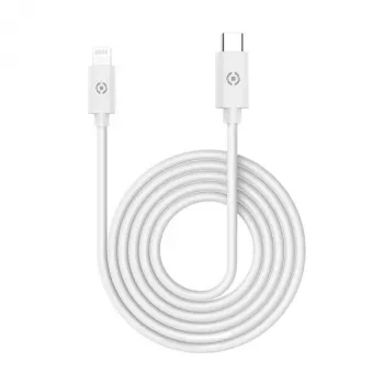 CELLY Lightning to USB-C Cable 60W - 1.2m White MFi Certified