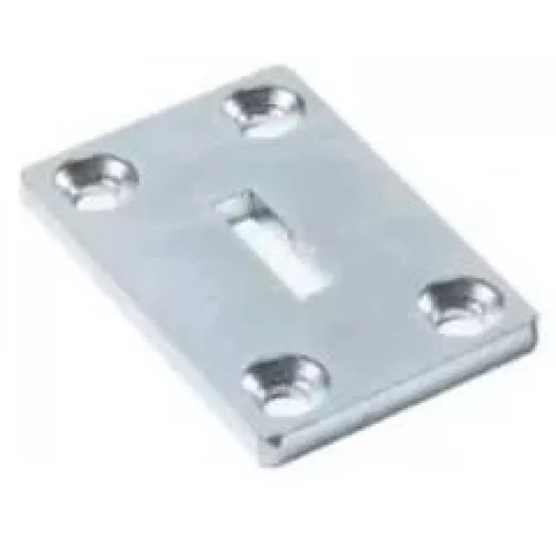 BFT ATHOS Welding Base for Sliding Gate Operators (N999724) - Raw Steel Mounting Plate