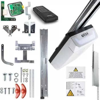 FAAC D600 FDS Garage Door Opener Kit with 3m Kevlar Belt Two-Piece Rail