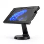 Compulocks Apex Enclosure Mast Counter Stand for Microsoft Surface Go 1-4 Gen - Black, Secure Keyed Lock, 90° Rotation, Adjustable Tilt, Internal Cable Routing