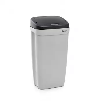 RAYEN 42L Automatic Sensor Trash Can with Infrared Motion Sensor, Stainless Steel, Silver