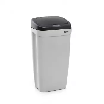 RAYEN 42L Automatic Sensor Trash Can with Infrared Motion Sensor, Stainless Steel, Silver