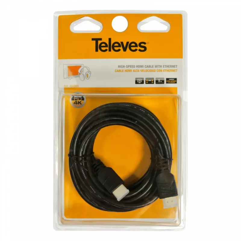 Televes HDMI 2.0 Cable 1.5m 4K Black