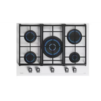 TEKA GZC 75330 XBC WH Gas Hob, 5 Burners, White, 75 cm