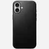 Nomad Modern Leather Case for iPhone 16 Plus - Black