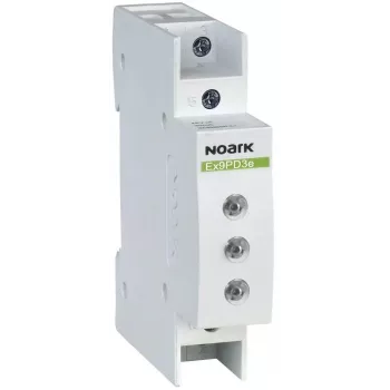 NOARK Ex9PD3e Signal Lamp, 230/400V AC/DC, 3 x Red LED, DIN Rail