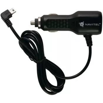 NAVITEL Mini-USB Car Charger for Cigarette Lighter Socket, 12V/24V, 2A, 10W, 1.2m Cable, Black