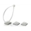 TRYTYT Self-Adhesive Cable Tie Mount HW-3AC White (100 pcs.)