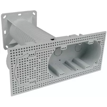 KOPOS KEZ-3_KB 3-Gang Installation Box for Insulated Facades, Orange