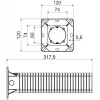 KOPOS KEZ-300_KB Flush-Mounted Junction Box for Thermal Insulation Systems (ETICS/EIFS) - Orange, 300mm Insulation Thickness
