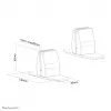 Neomounts Desk Stand for NS-GLSPROTECTXXX Series Tablet Enclosures - Set of 2, Black