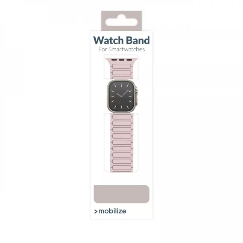 Mobilize Silicon Watch Band - Magnetic - for Apple 38/40/41mm - Pink
