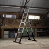 Batavia 7065240 Telescopic Stepladder 205cm, 150kg Load, Anodized Aluminum, Silver/Black