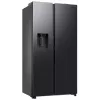 Samsung RS80F64KEFEO American Style Fridge Freezer, 615L, Total No Frost, Plumbed Water & Ice Dispenser, Refined Steel