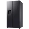 Samsung RS80F64KEFEO American Style Fridge Freezer, 615L, Total No Frost, Plumbed Water & Ice Dispenser, Refined Steel