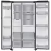 Samsung RS80F64KEFEO American Style Fridge Freezer, 615L, Total No Frost, Plumbed Water & Ice Dispenser, Refined Steel