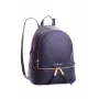 Michael Kors Rhea Backpack Navy Saffiano Leather Women's 27x26x14 cm