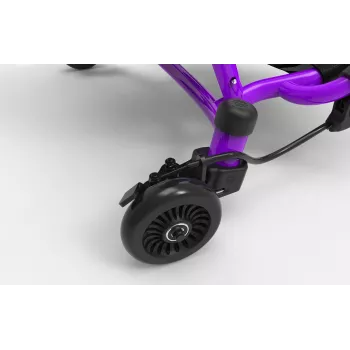 EzyRoller Drifter X Foot-Powered Drifting Go-Kart for Kids 4-14 Years Purple