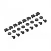 DELOCK 19 inch Support Rail Kit Adjustable 368-600 mm for Network Cabinet 1U Black 2 Pieces