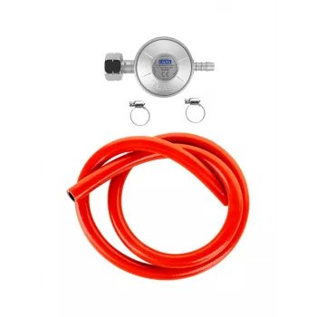 TEESA BBQ Gas Regulator for Barbecue (Hose, Bands)