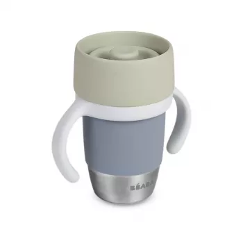 Beaba Stainless Steel 360° Training Cup Pebble Grey