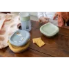 Beaba Stainless Steel Food Storage Container Set with Silicone Lids, 3 Pieces, Adventure Collection