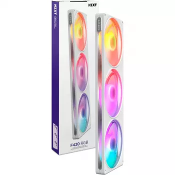 NZXT F420 RGB Liquid Cooler (White, 420 mm)